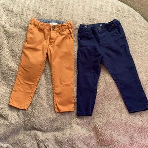 H&M  👖 blue size 12-18M brown camel size 2T